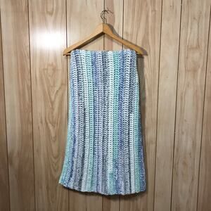 NWT Soft Thick Multicolor Handmade Crocheted Baby Blanket by Dawny